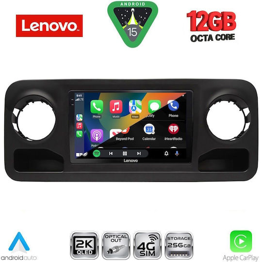 Lenovo Ηχοσύστημα Αυτοκινήτου για Mercedes-Benz Sprinter BMW X1 / X3 / X4 2018 (Bluetooth/USB/WiFi/GPS/Apple-Carplay/Android-Auto) με Οθόνη Αφής 10"