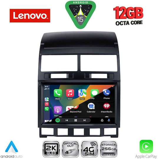 Lenovo Car Audio System for BMW X1 / X3 / X4 Volkswagen Touareg 2003-2011 (Bluetooth/USB/WiFi/GPS/Apple CarPlay/Android Auto) with 9" Touch Screen