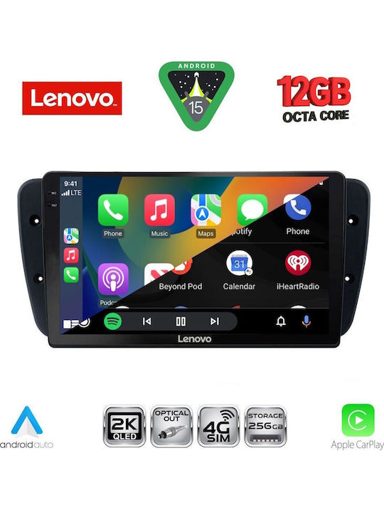 Lenovo Car Audio System for BMW X1 / X3 / X4 Seat Ibiza 2008-2015 (Bluetooth/USB/WiFi/GPS/Apple CarPlay/Android Auto) with 9" Touch Screen