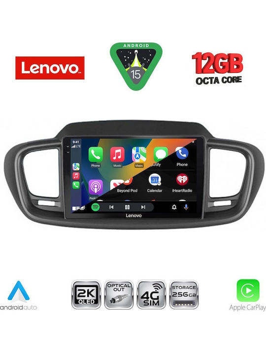 Lenovo Car Audio System for BMW X1 / X3 / X4 Kia Sorento 2014-2020 Bluetooth USB WiFi GPS Apple CarPlay Android Auto with 10" Touch Screen