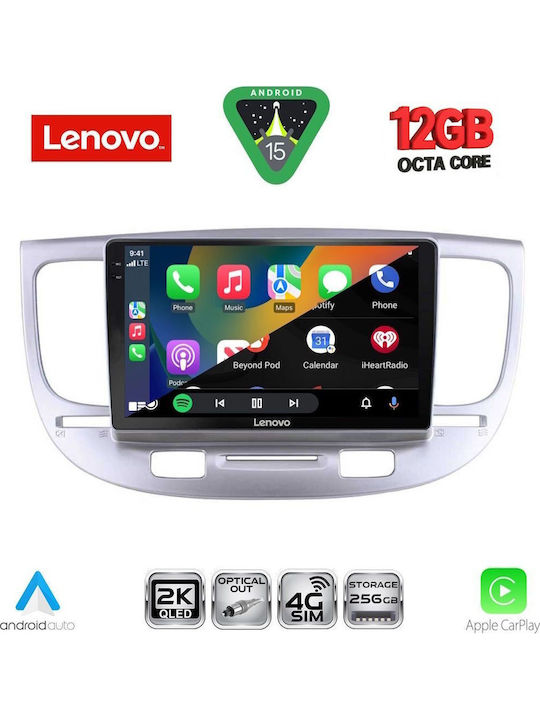 Lenovo Car Audio System for BMW X1 / X3 / X4 Kia Rio 2005-2011 (Bluetooth/USB/WiFi/GPS/Apple CarPlay/Android Auto) with 9" Touch Screen