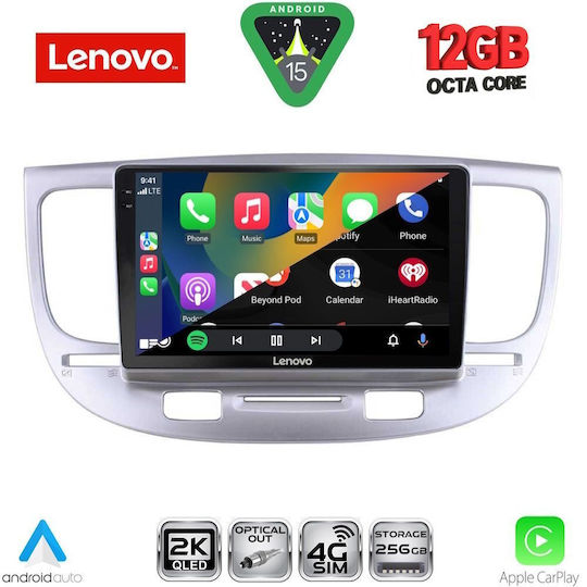 Lenovo Car Audio System for BMW X1 / X3 / X4 Kia Rio 2005-2011 (Bluetooth/USB/WiFi/GPS/Apple CarPlay/Android Auto) with 9" Touch Screen