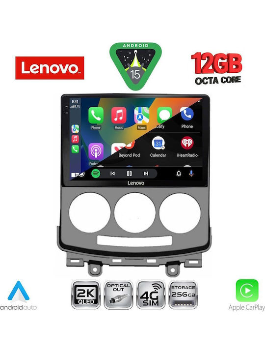 Lenovo Car Audio System for BMW X1 / X3 / X4 Mazda 5 2004-2010 (Bluetooth/USB/WiFi/GPS/Apple CarPlay/Android Auto) with 9" Touch Screen