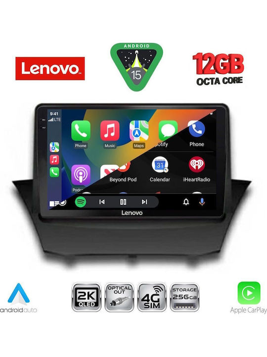Lenovo Car Audio System for BMW X1 / X3 / X4 Ford Fiesta 2008-2017 Bluetooth USB WiFi GPS Apple CarPlay Android Auto with 9" Touch Screen