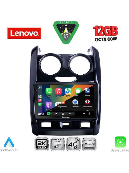 Lenovo Car Audio System for BMW X1 / X3 / X4 Dacia Duster 2012-2019 (Bluetooth/USB/WiFi/GPS/Apple CarPlay/Android Auto) with 9" Touch Screen