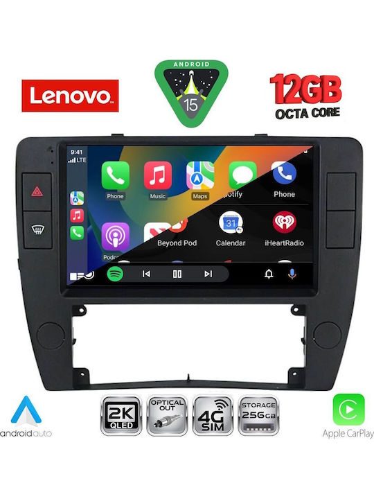 Lenovo Car Audio System for BMW X1 / X3 / X4 Volkswagen Passat 2000-2005 Bluetooth USB WiFi GPS Apple CarPlay Android Auto with 9" Touch Screen
