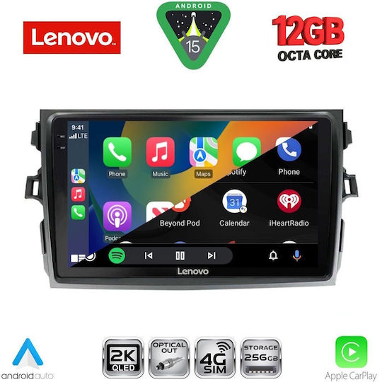 Lenovo Ηχοσύστημα Αυτοκινήτου για Toyota Corolla BMW X1 / X3 / X4 2006-2012 (Bluetooth/USB/WiFi/GPS/Apple-Carplay/Android-Auto) με Οθόνη Αφής 9"