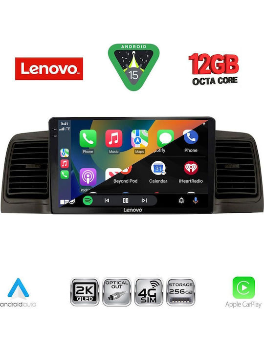 Lenovo Car Audio System for Toyota Corolla BMW X1 / X3 / X4 2001-2006 (Bluetooth/USB/WiFi/GPS/Apple CarPlay/Android Auto) with 9" Touch Screen