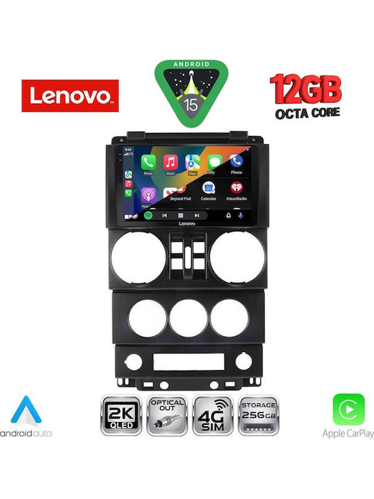Lenovo Car Audio System for BMW X1 / X3 / X4 Jeep Wrangler 2006-2011 Bluetooth USB WiFi GPS Apple CarPlay Android Auto with 9" Touch Screen