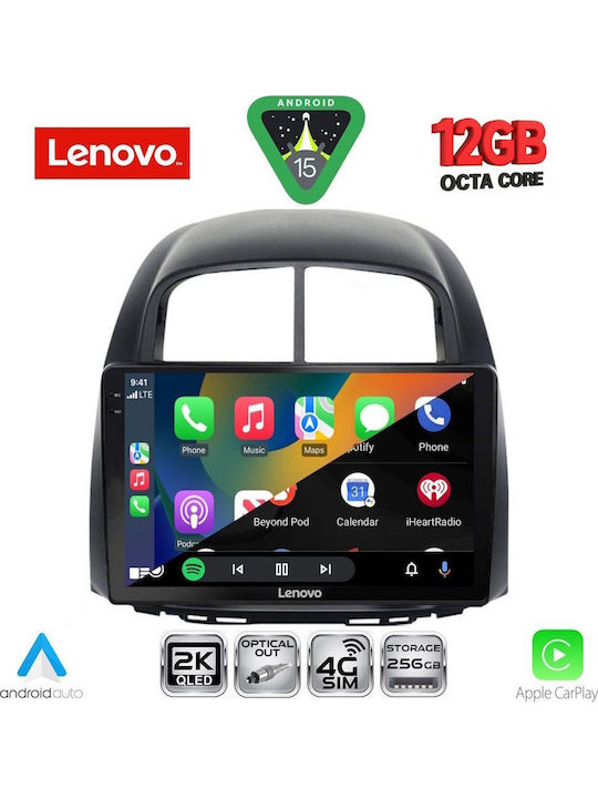 Lenovo Car Audio System for BMW X1 / X3 / X4 Daihatsu Sirion 2006-2012 (Bluetooth/USB/WiFi/GPS/Apple CarPlay/Android Auto) with 10" Touch Screen