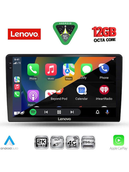 Lenovo Car Audio System for BMW X1 / X3 / X4 Kia Ceed 2006-2009 (Bluetooth/USB/Wi-Fi/GPS/Apple CarPlay/Android Auto) with 9" Touch Screen