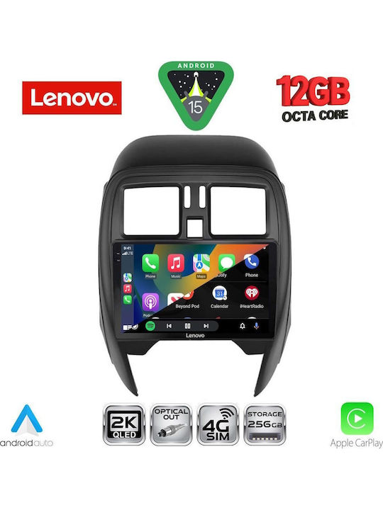 Lenovo Car Audio System for BMW X1 / X3 / X4 Nissan Micra 2014-2017 (Bluetooth/USB/WiFi/GPS/Apple CarPlay/Android Auto) with 9" Touch Screen