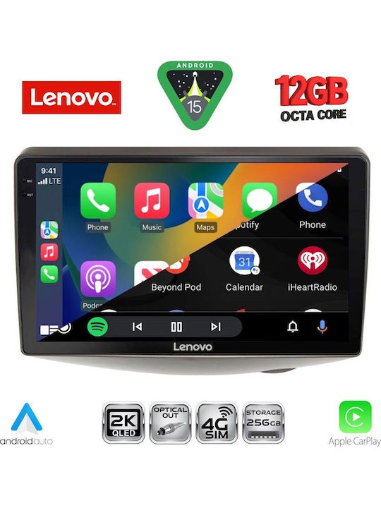Lenovo Car Audio System for Toyota Yaris BMW X1 / X3 / X4 1999-2006 (Bluetooth/USB/WiFi/GPS/Apple CarPlay/Android Auto) with 9" Touch Screen
