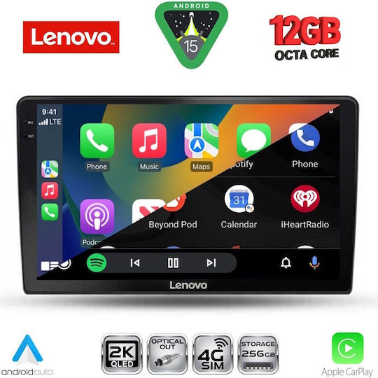 Lenovo Car Audio System for BMW X1 / X3 / X4 Kia Ceed 2009-2012 (Bluetooth/USB/Wi-Fi/GPS/Apple CarPlay/Android Auto) with 9" Touch Screen
