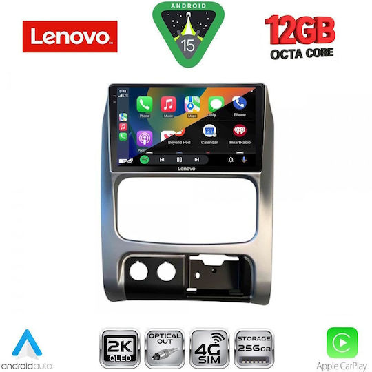 Lenovo Ηχοσύστημα Αυτοκινήτου για BMW X1 / X3 / X4 Jeep Cherokee / Liberty 2002-2007 (Bluetooth/USB/WiFi/GPS/Apple-Carplay/Android-Auto) με Οθόνη Αφής 9"