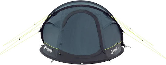 Outwell Nexion 2 Camping Tent Pop Up Mountaineering Blue with Double Cloth 4 Seasons for 2 People Waterproof 3000mm 370x175x100cm Ocean