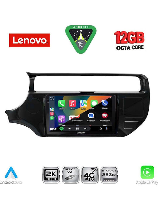 Lenovo Car Audio System for BMW X1 / X3 / X4 Kia Rio 2015-2018 (Bluetooth/USB/WiFi/GPS/Apple CarPlay/Android Auto) with 9" Touch Screen