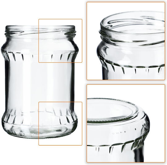 Kadax Βαζάκι Γυάλινο 500ml (8τμχ)