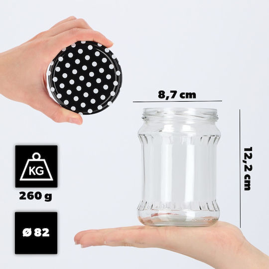 Kadax Βαζάκι Γυάλινο 500ml (8τμχ)