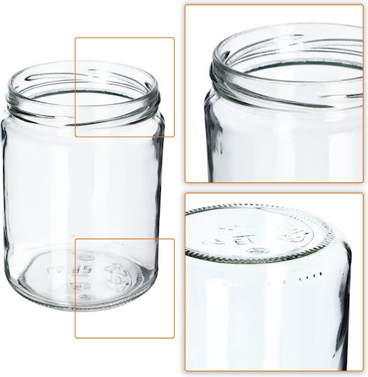 Kadax Βαζάκι Γυάλινο 540ml (8τμχ)