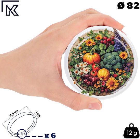 Kadax Βαζάκι Γυάλινο 580ml (8τμχ)