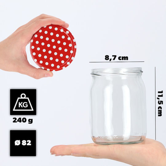 Kadax Βαζάκι Γυάλινο 540ml (8τμχ)