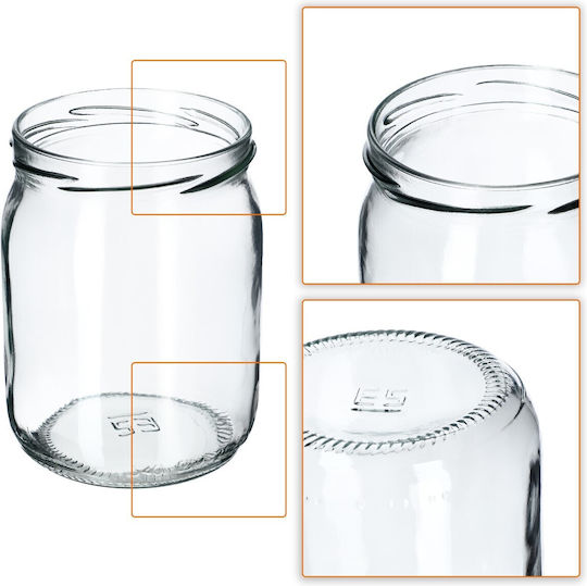 Kadax Βαζάκι Γυάλινο 540ml (8τμχ)