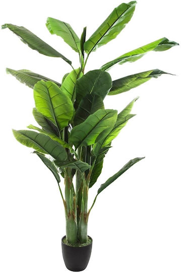 Artificial Plant Atmosphera Banana Tree Pot Banana Tree 116x116x168 Cm Green