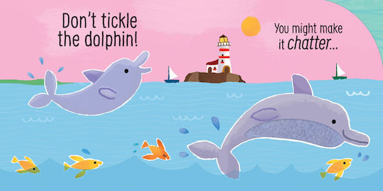 Carte Senzoriala Cu Sunete - Don't Tickle The Dolphin, Usborne, 6 Luni+