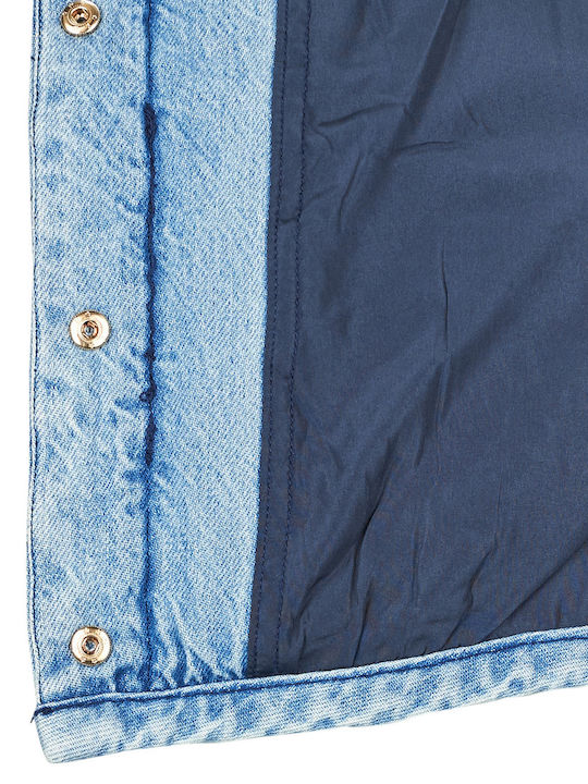 Damen Jean Jacke Blau