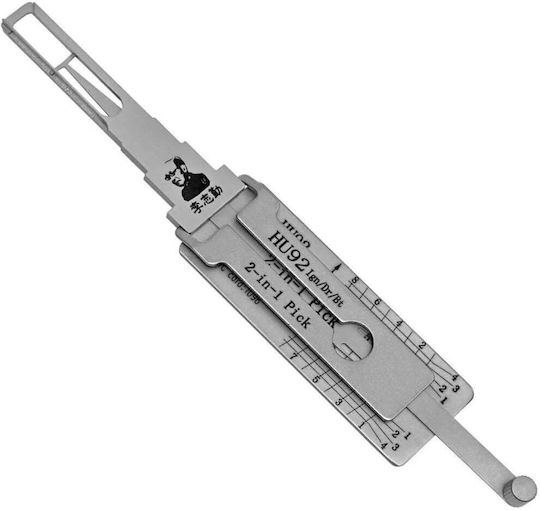 Lishi Original Hu92 2 In 1 Auto Decoder Tool Simple Lifter Ignition Doors Trunk Compatible Bmw Mini Range Rover