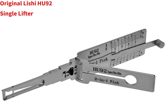 Lishi Original Hu92 2 In 1 Auto Decoder Tool Simple Lifter Ignition Doors Trunk Compatible Bmw Mini Range Rover