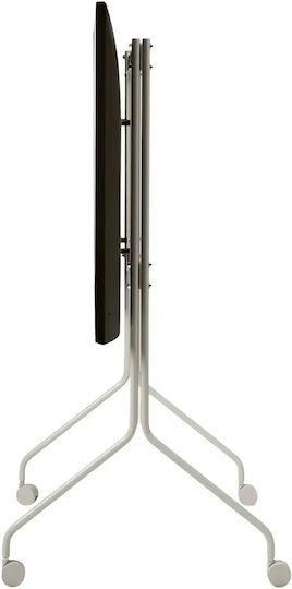 Suport TV cu Rotile Tip Pedestal Moon Rollin' Regular Crem