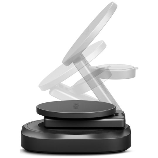 Energea Ασύρματος Φορτιστής Qi2 25W Μαύρος (Alumag GYRO 360)