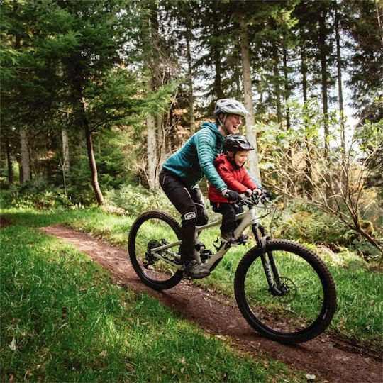 Kids Ride Shotgun Șa De Bicicletă Carbon Neagră