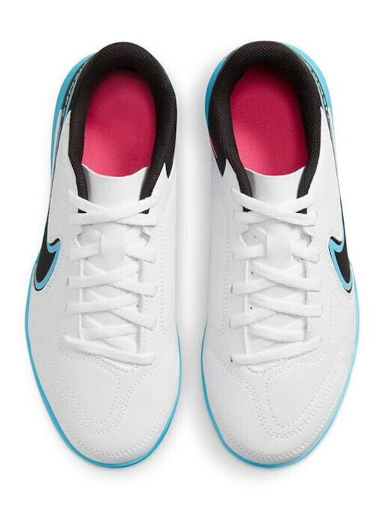 Tiempo Legend 9 TF Kids Soccer Cleats & Shoes Turf White Black Baltic Blue Pink Blast