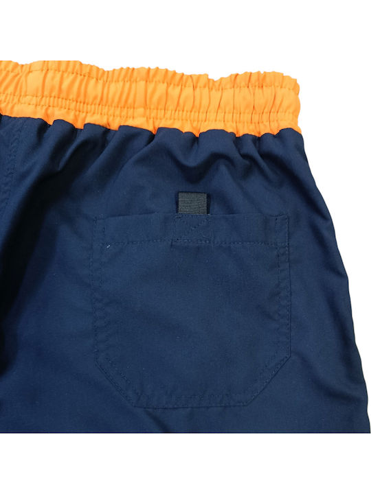 Men's Swimwear Striped Shorts Navy Blue 37558-50