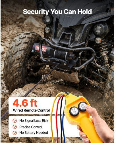 Vevor Ηλεκτρικός Εργάτης Αυτοκινήτου 4x4 12V με Δυνατότητα Έλξης 1134kg