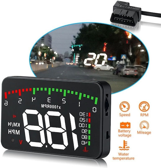 Digitales Instrument Head Up Display OBD2 RPM-Zähler und Tachometer für Dashboard-Platzierung