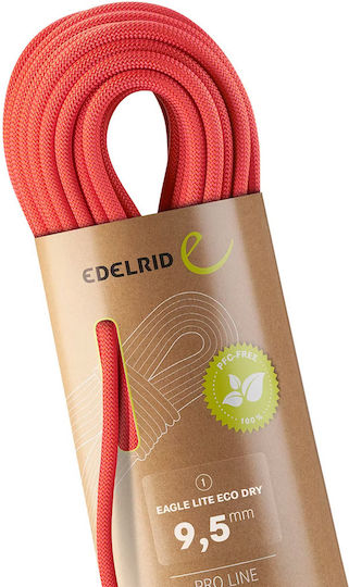 Edelrid Динамично Въже За Планинарство С Дължина 50м Зелено