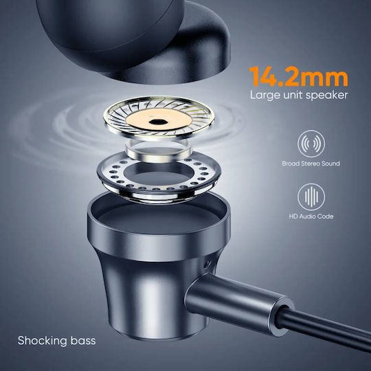 Vidvie Hs669 In-ear Handsfree Earphones with 3.5mm Jack Black