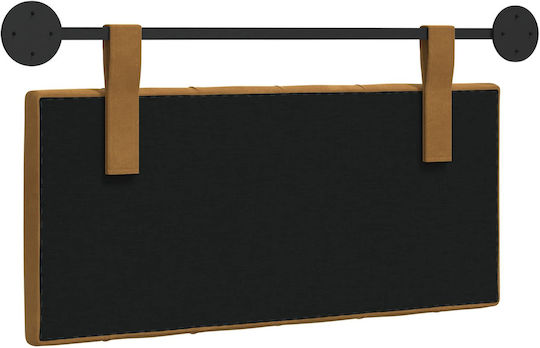 vidaXL Fabric Bed Headboard Cushion Brown 90x55cm