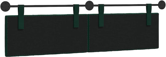 vidaXL Fabric Bed Headboard Cushion Green 190x55cm
