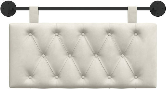 vidaXL Fabric Bed Headboard Cushion Beige 100x55cm