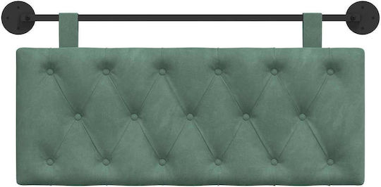vidaXL Fabric Bed Headboard Cushion Green 110x55cm