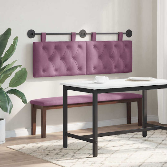 vidaXL Fabric Purple Bed Headboard Cushion 150x55cm