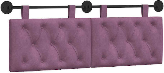 vidaXL Fabric Purple Bed Headboard Cushion 150x55cm