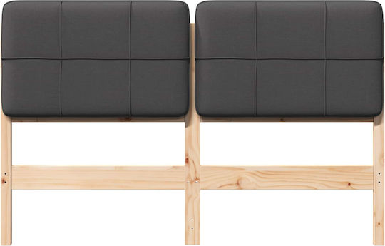 vidaXL Κεφαλάρι Κρεβατιού Ξύλινο Καφέ 140.5x84.5cm