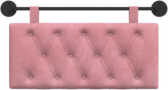 vidaXL Fabric Pink Bed Headboard Pillow 90x55cm