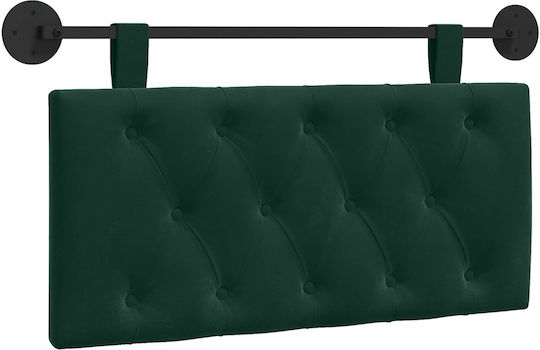 vidaXL Fabric Bed Headboard Cushion Green 100x55cm